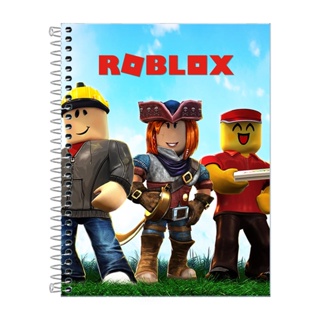 Caderno Desenho Roblox Capa Dura 48 Folhas