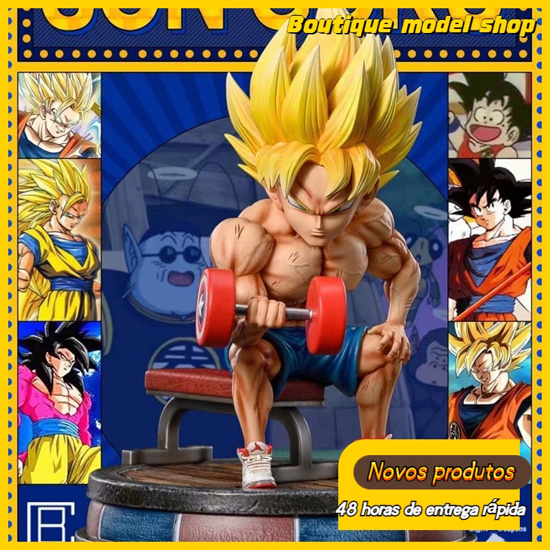 6pcs Anime Dragon Ball Super Saiyajin Filho Goku Vegito Gogeta Ornamento  Boneca Figura 5