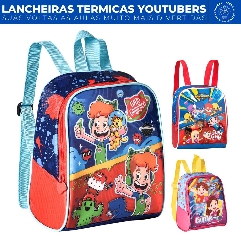 Lancheira Térmica Infantil Escolar Luccas Neto LN3237L - Só Courus