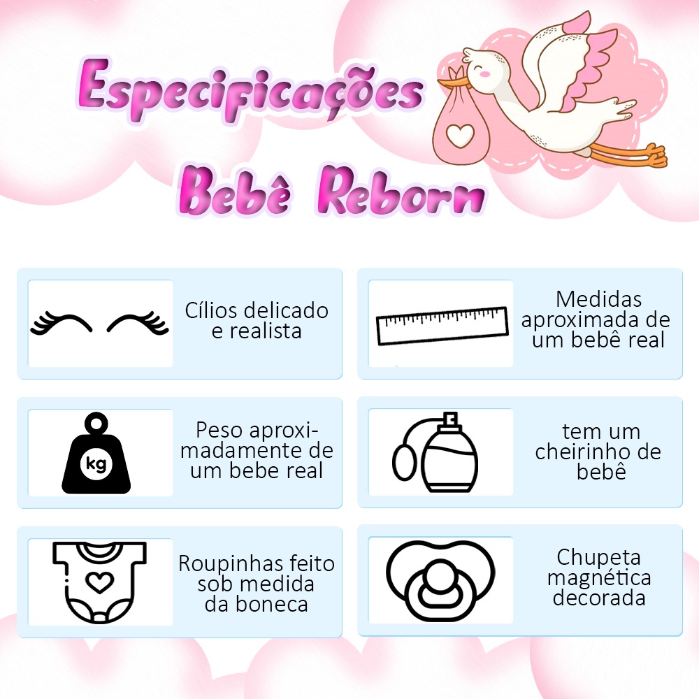 Boneca Reborn Realista Gi Recem Nascida