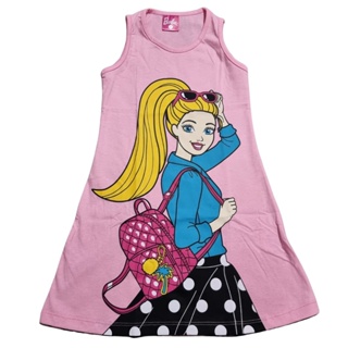 Vestido Barbie Filme Infantil Rosa Bebe Xadrez Regata Luxo