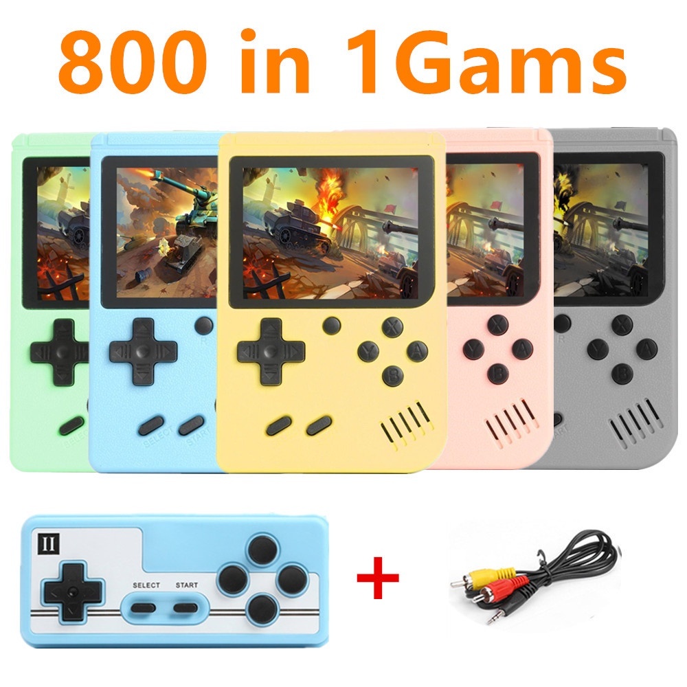 Atualização Versão 800 Em 1 Mini Game Machine Super Mario Console De Jogos De Mão Com 800 Clássicos FC 3.0 Polegadas Suporte De Tela LCDD Colorida Para Saída De Vídeo De TV