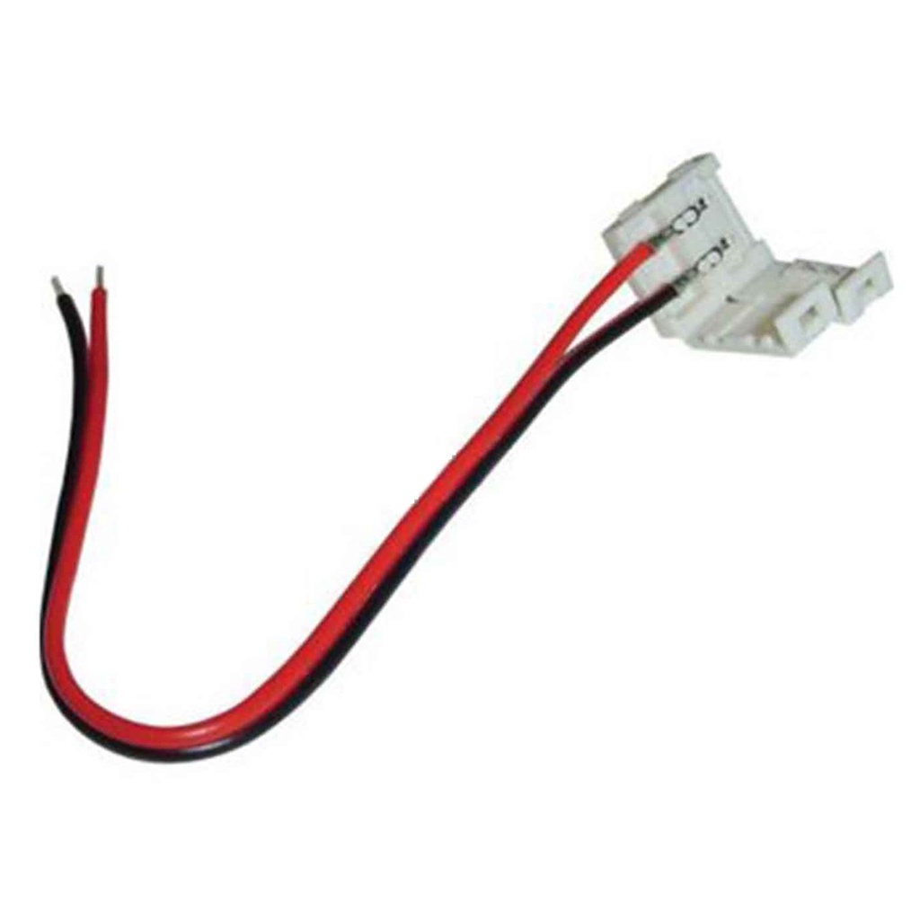 Conector Fita Led 8mm 2 Vias 1 Terminal - 5 unidades