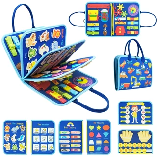 Baby Busy Board Early Educational Toys Toddlers Montessori Atividade Sensorial Aprender Habilidades Básicas