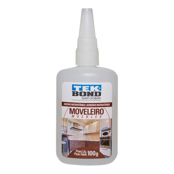 Cola Instantânea Para Artesanato Moveleiro 100g Tek Bond 793 Acrigel Postiça