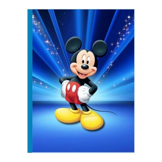 Kit 2 Caderno Mickey Brochura Grande 96 Folhas