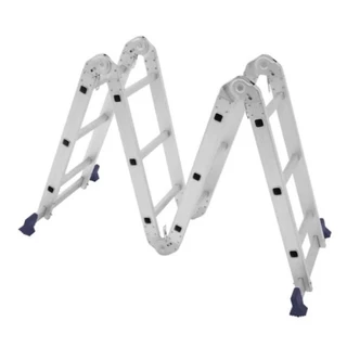 Escada Alumínio Articulada 4x3 12 Degraus E 13 Posições Mor em Oferta na Shopee