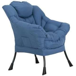 Cadeira Poltrona Estofada Decorativa Sala Cores Diversas