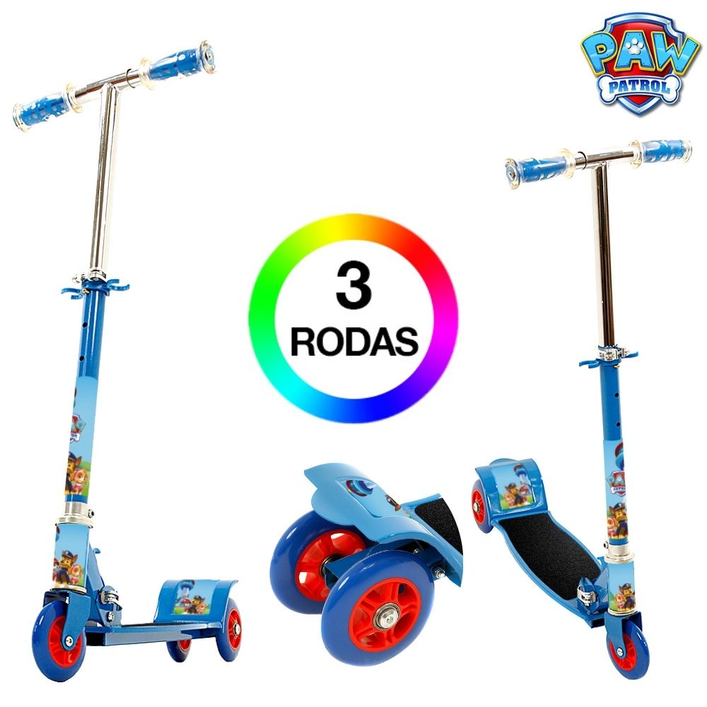 Patinete Infantil de 3 Rodas Paw Patrol Radical Menino | Shopee Brasil