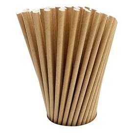 250 Canudos Papel Craft Canudinho 6mm Biodegradável Festa Topo de Bolo Kit Canudo