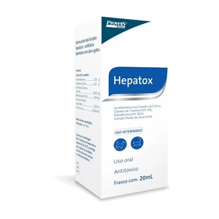 Antitóxico Hepatox para Cães e Gatos 20ml