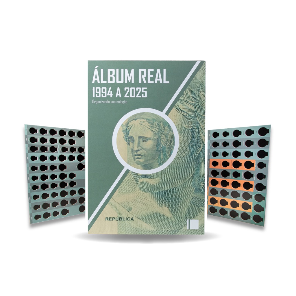 Álbum Real para Moedas 1994 a 2025 (Lançamento 2024)