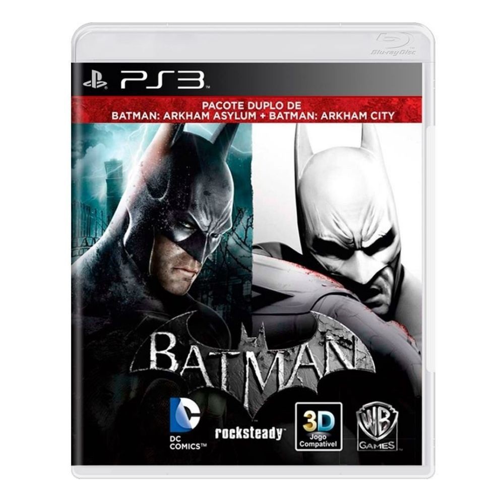 Batman Arkham Asylum + Batman Arkham City Ps3 Midia Fisica