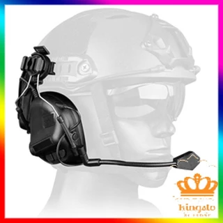 Fone de ouvido tático tipo capacete jogo fone de ouvido com chip de quinta geração design removível para jogos táticos de caça