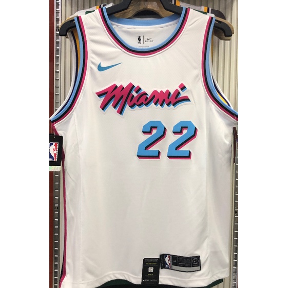 nba Miami Heat No.22 Butler white basketball sports jersey hot pressed