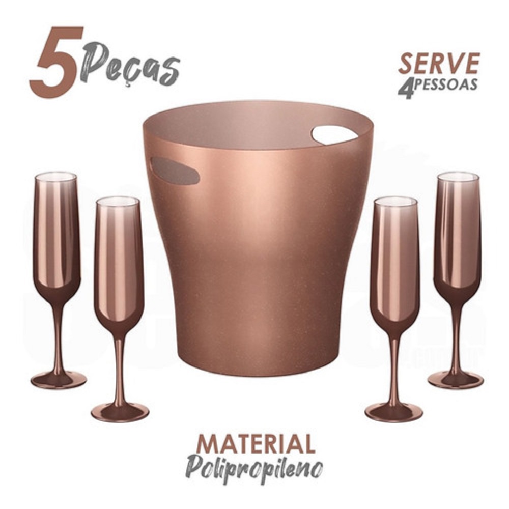 Non Breakable Wine Glass Gift Set - Rose Gold – StallionBarware