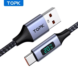 TOPK D-Line2 Tensão E Exibição De Corrente Cabo Micro USB De Sincronização De Dados