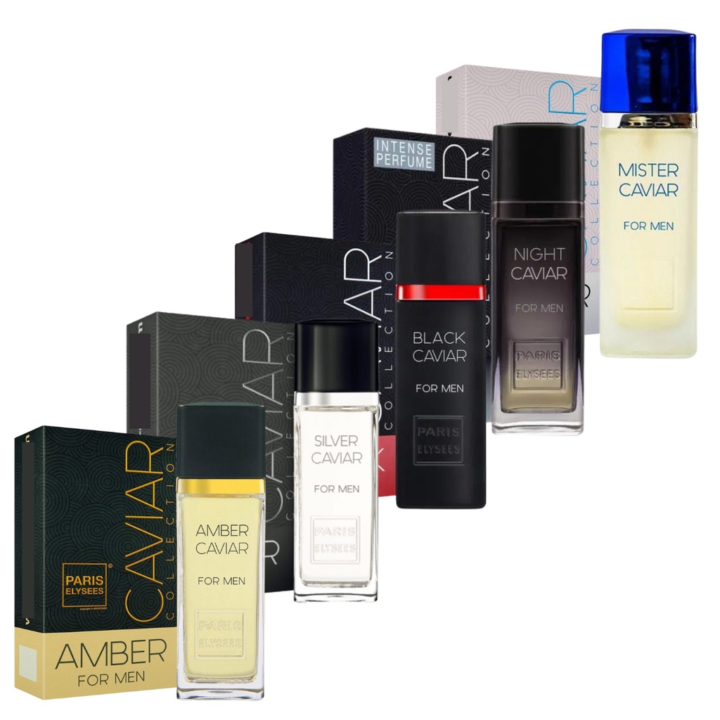 Kit Caviar Collection 5 Perfume Paris Elysees Masculino100ml | Shopee ...