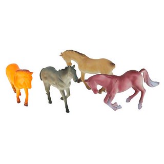 4-8 pces grandes figuras de cavalo de plástico brinquedos