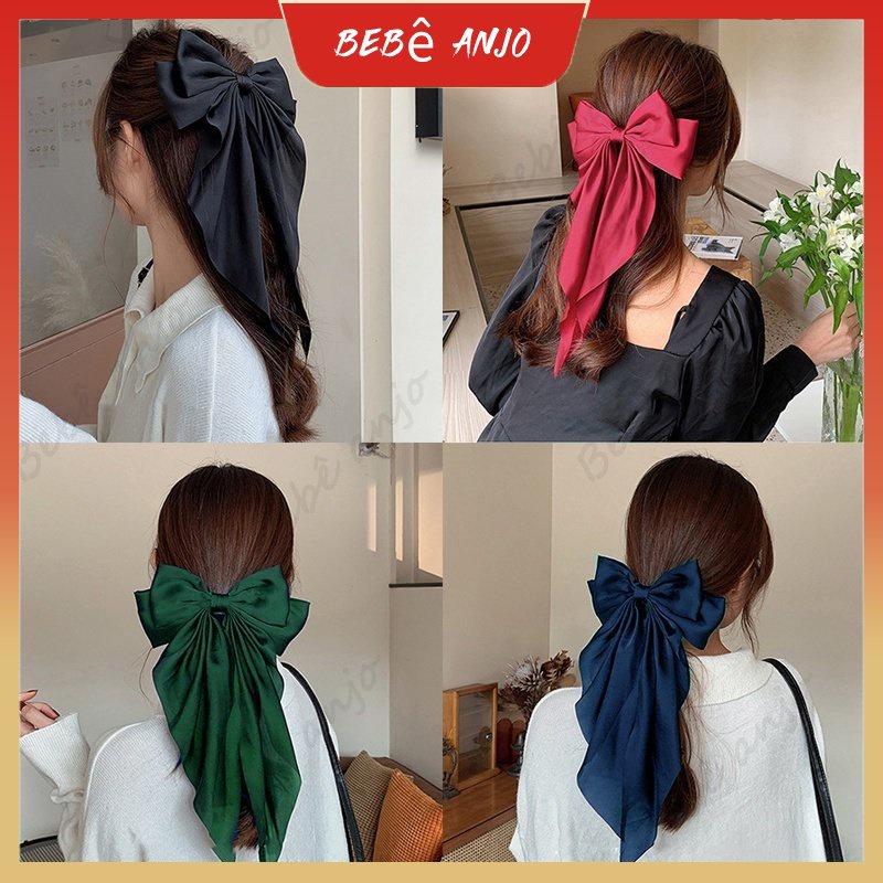 Presilha De Cabelo De Laço Elegante Com Grande Fita