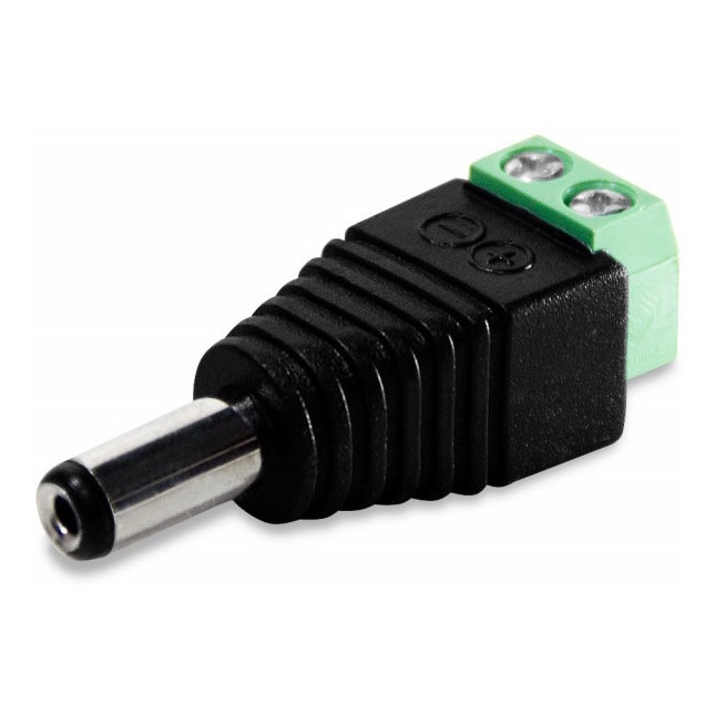 Kit 20 Conector Plug P4 Macho Com Borne P/ Cftv Camera Fonte | Shopee ...