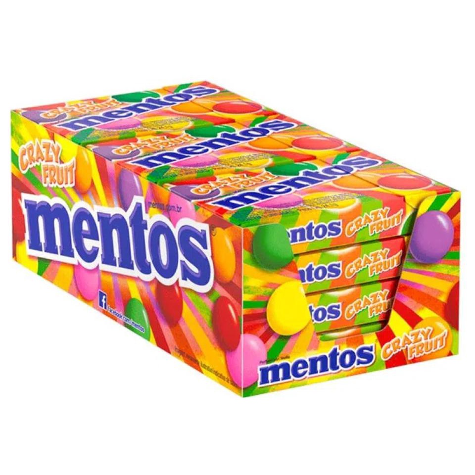 Bala Mentos Slim Box Crazy Fruit Frutas Caixa C12unid 289g Shopee Brasil 8844