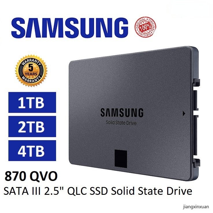 SAMSUNG SSD 870 QVO 2.5 " QLC HD-1TB/2TB/500GB 512GB Unidade Interna De Estado Sólido