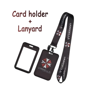 Tiras De Pescoço Resident Evil Lanyard Com Cartão De Identificação Protetor De Para Ônibus Porta-Chaves
