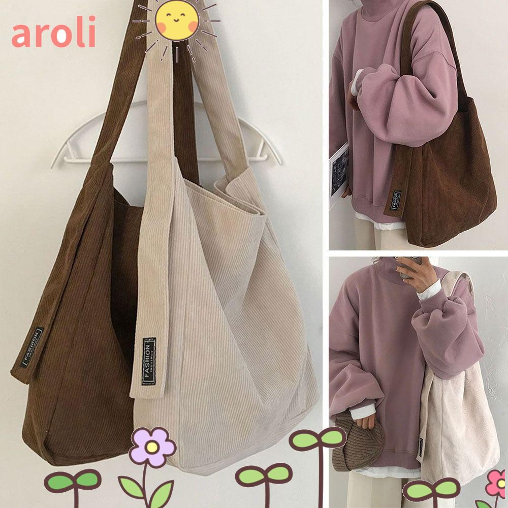 Bolsa De Ombro AROLI Moda De Grande Capacidade Bolsas De Tote Macias