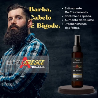 Tônico Bioestimulante Capilar Monocresce Cabelo, barba e Sobrancelha