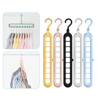 Kit 10 Unidades Cabides de Roupa Mágicos Plástico Multiformas