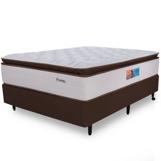 Cama Box Colchão King Sensation Premium Mola Ensacada HiperSoft + Viscoelástico BF Colchões