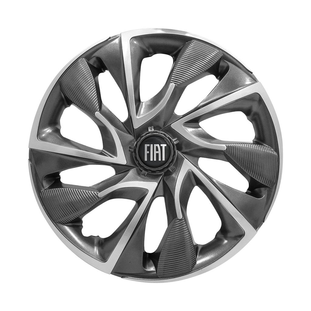 Calota Esportiva Aro 15 Sport Cup Emblema Fiat Preto | Shopee Brasil