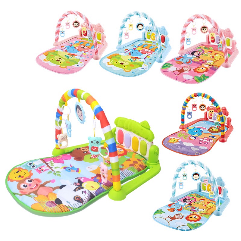 Tapete de Atividades Musical Bebê Infantil Piano Removível Arco Com  Brinquedos Baby Tudo Etitoys - Baby&Kids