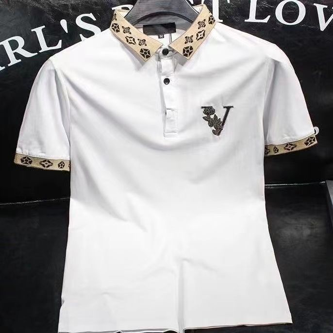 Louis Vuitton polo men T-Shirt  Estampas para camisetas, Camisetas  masculinas, Roupa social masculina