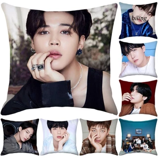 [bm5] BTS Capas De Almofadas Macias Impressas Para Decoração De Sofás