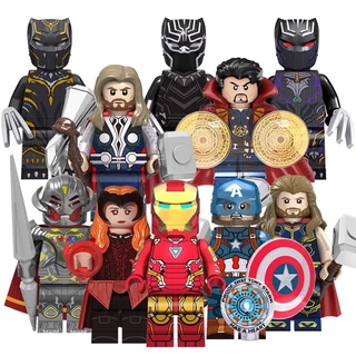 Pantera Negra Wakanda Forever Marvel Comics Super Heroes Mini Action Building Block Figura Brinquedos Infantis Presente
