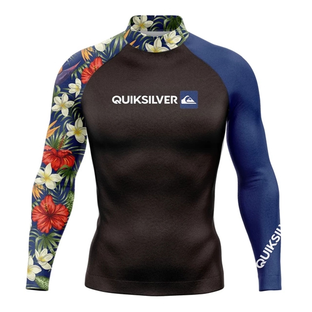Quiksilver Nova Rash Guard Camiseta Masculina Manga Longa Proteção ...