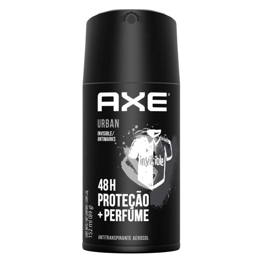 Axe Antitranspirante Aerosol Urban Invisible Antimarks 152Ml Shopee