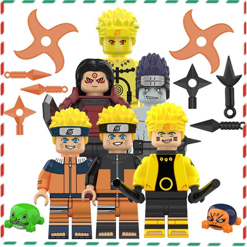 【 Toy World 】 Educational Brinquedos Para Crianças Puzzle Assembling Toys Uzumaki Naruto Building Blocks Ninjago minifigures