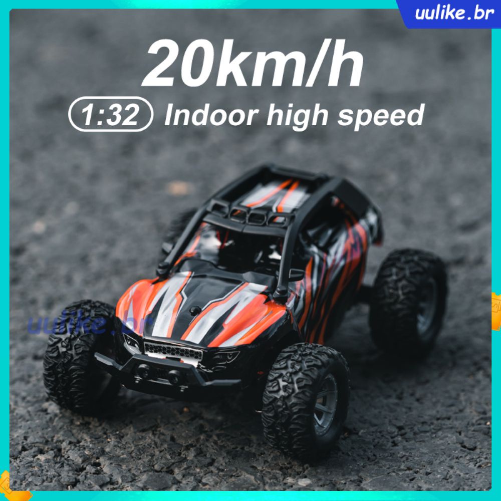 Carro de controle remoto 1/10 2,4 GHz 20 km/h Carro de corrida com