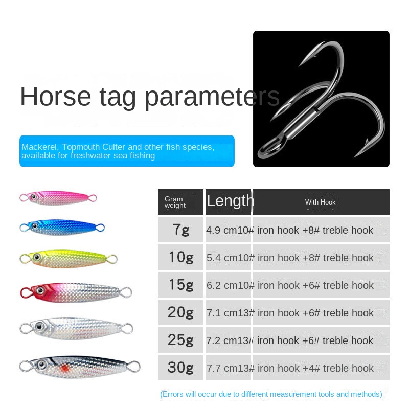 メタルジク40g 35g30g　28g　25g　20g　17g　15g　10g Metal Fishing Jig Lure Isca De Pesca Com Anzol 7g/10g/15g/20g/30g