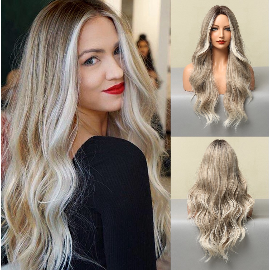 BR204 wig peruca cacheada orgânica preta/branca lace cabelo humano ...