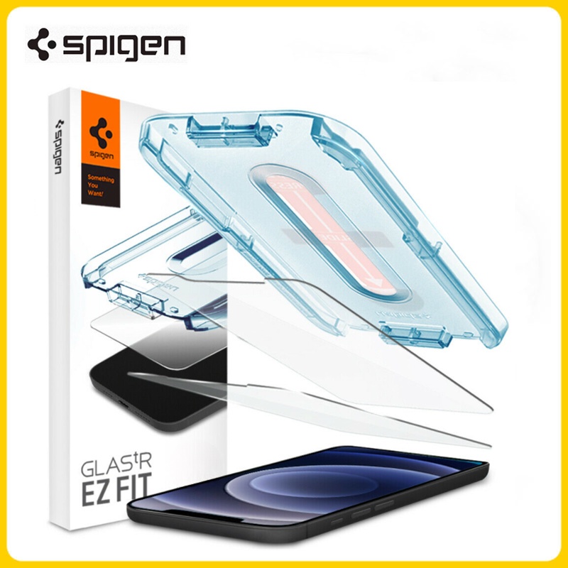 Protetor De Tela Original Spigen Glas.tR EZ Fit Para Apple iPhone 12 Pro Max 12Pro Filme De Vidro Temperado (1 Pacote)