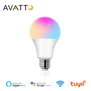 AVATTO Tuya 9w 12W 15W Lâmpada Inteligente WiFi , LED E27 RGB Ajustável Com APP , Controle De Voz Para Google Home , Alexa