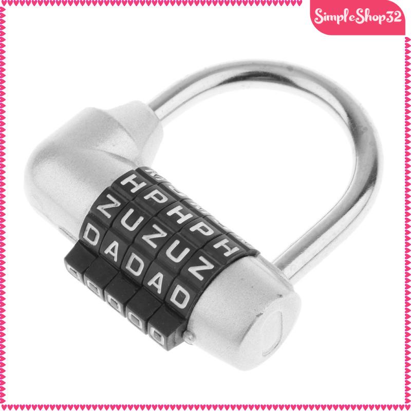 Simpleshop32 Cadeado De Liga De Zinco Com 5 Letras De Diskagem ...