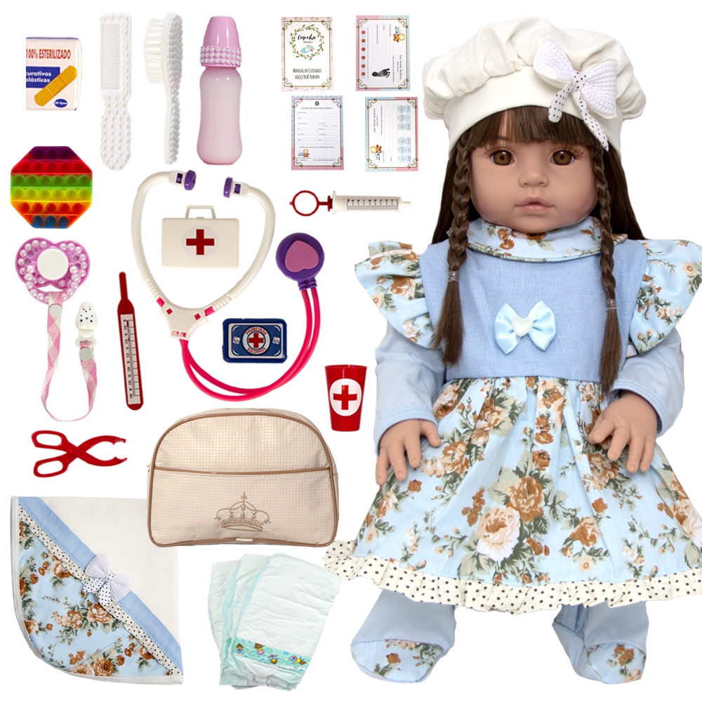 Kit Roupa Boneca Bebê Reborn E Adora - 9 Peças Princesas em Promoção na  Americanas