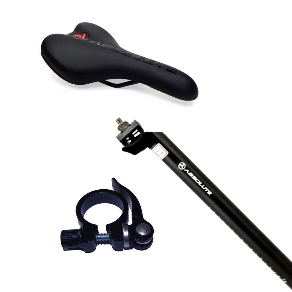 Kit Banco Selim Absolute MTB C/ Canote e Blocagem Alumínio