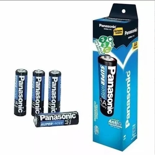 Pilhas Panasonic Super Hyper Aa Tubo Com 52 Unidades Shopee Brasil