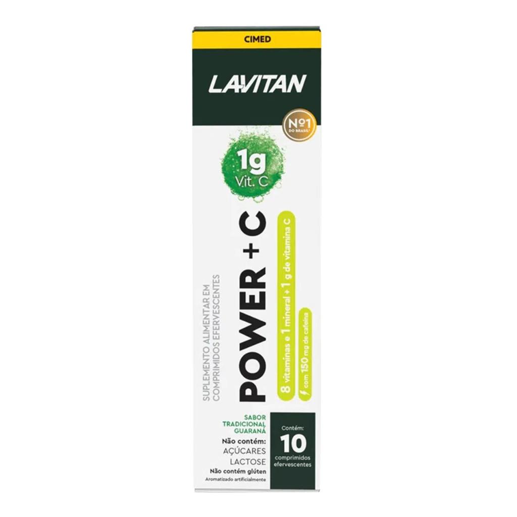 G Power Lavitan Suplemento Efervescente Comprimidos Sabor Guarana Aumenta Energia Imunidade